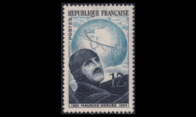 Ranska 925 ** Lentäjä Naurice Noguès (1951)