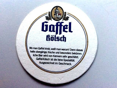 Tuopin alusta Gaffel Kölsch
