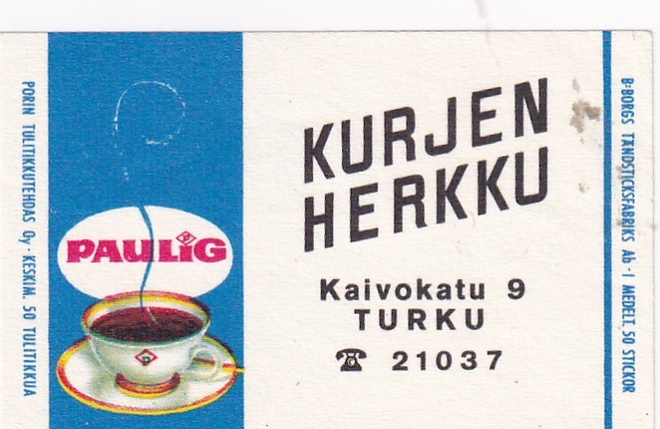 Turku, Kurjen Herkku , Paulig     7/3