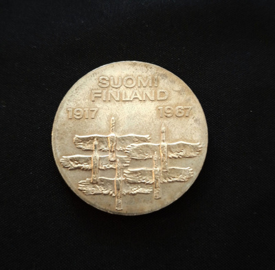 10 markkaa 1967 Itsenäisyys 50 vuotta Hopeaa!
