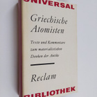 Griechische Atomisten : Texte und Kommentare zum material... - pikkukuva 1