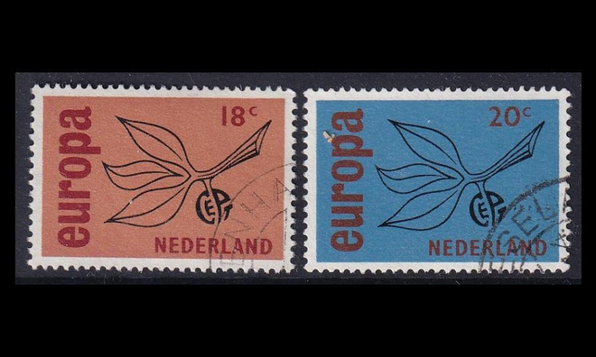 Alankomaat 848-9 o Europa (1965)