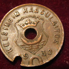 Helsingin kaasulaitos 1930. Kaasupoletti-Gas token - pikkukuva 1