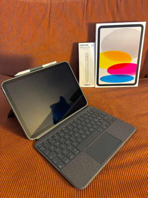 Apple iPad 11” A16 128Gt -25 + Logitech Combo Touch + Crayon