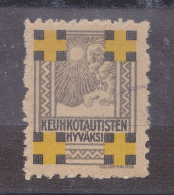 1921 TUB joulumerkki postituorteena.