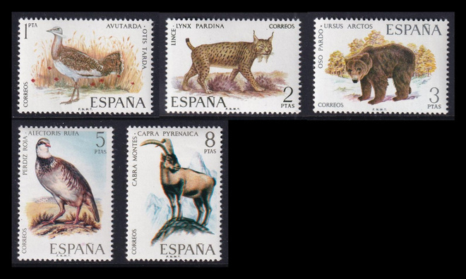Espanja 1931-5 ** Iberian villieläimiä (1971)