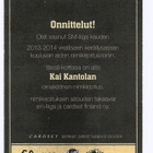 2013-14 Cardset Signature Kai Kantola - pikkukuva 2
