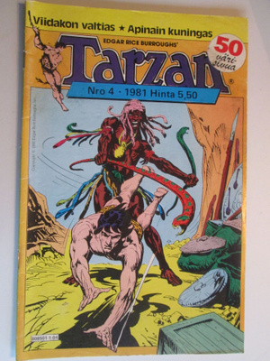 TARZAN SARJAKUVALEHTI 4 / 1981