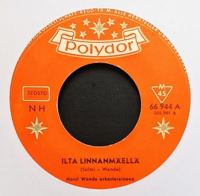 HORST WENDE ORK: Ilta Linnanmäellä / Oli Kuu – 7” ei KK 1963