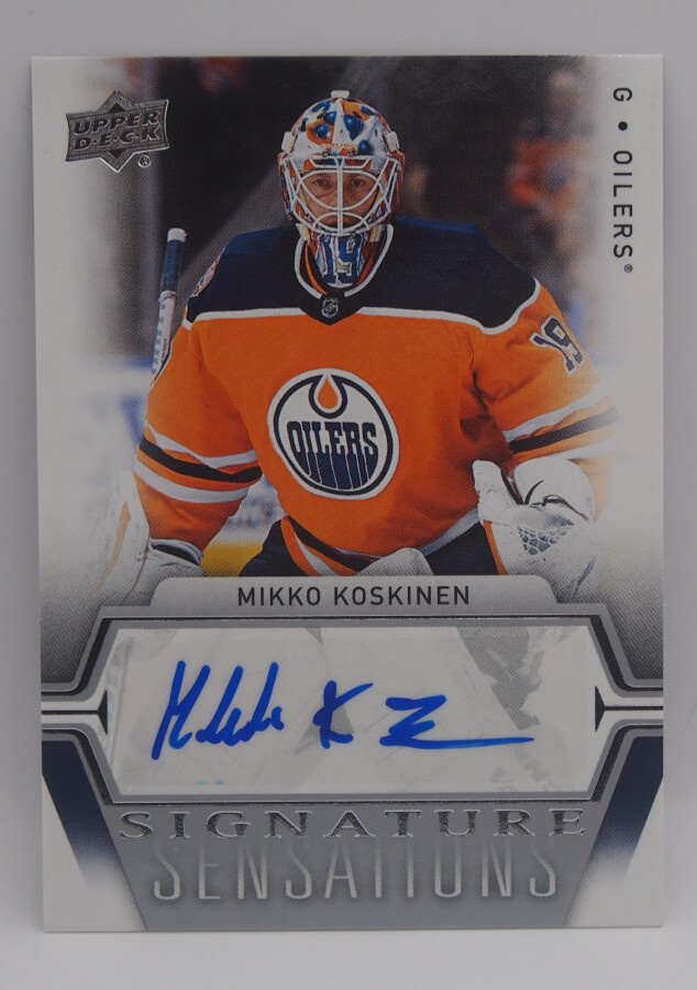 2019-20 Upper deck Signature sensations Mikko Koskinen