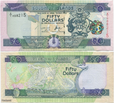 Salomonsaaret Solomon Islands 50 Dollars v.2005 (P-29a) aUNC