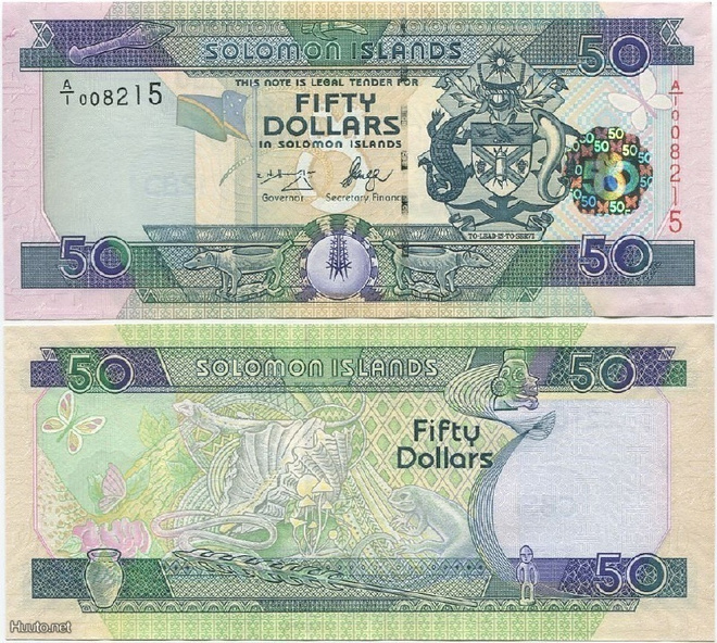 Salomonsaaret Solomon Islands 50 Dollars v.2005 (P-29a) aUNC