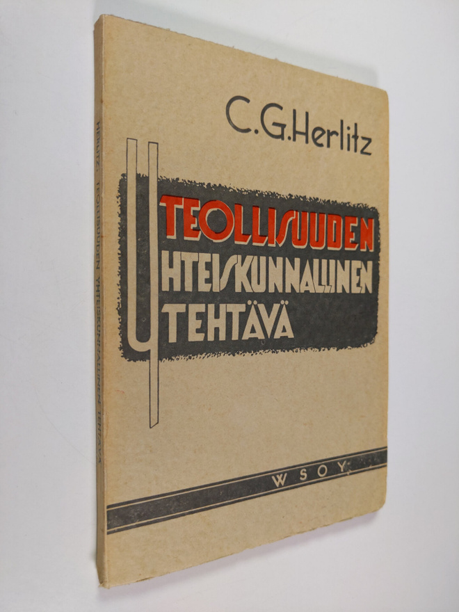 C. G. Herlitz : Teollisuuden yhteiskunnallinen tehtävä