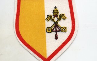 Italia:  Vaticano (matkailu/hihamerkki, kangasta)