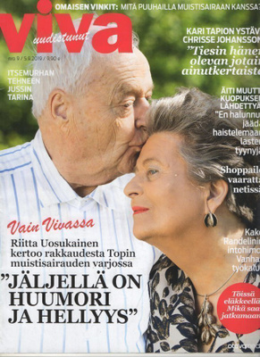 Viva n:o 9 2019 Riitta & Topi. Kirppisfani Kake Randelin.