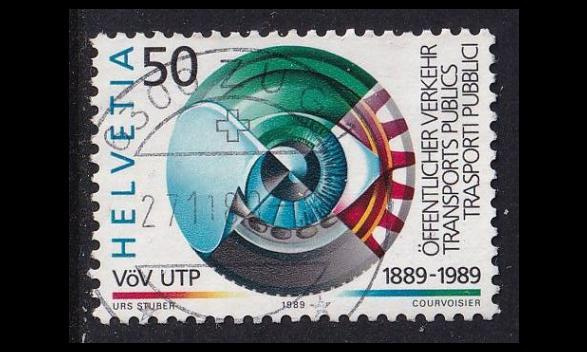 Sveitsi 1387 o Julkinen liikenne (1989)