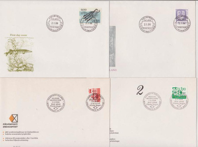 FDC 1984 kaikki 13 FDC kuorta
