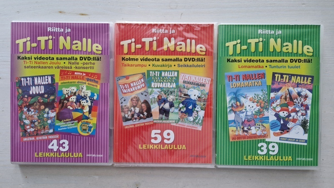 Ti-Ti Nalle (3xDVD) – yhteensä 141 leikkilaulua