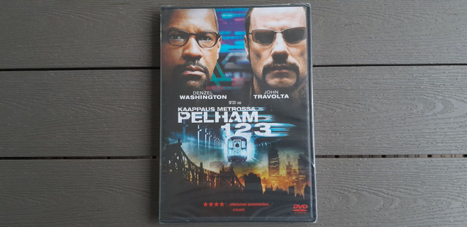 DVD: Pelham 123 (Denzel Washington, John Travolta 2009) UUSI