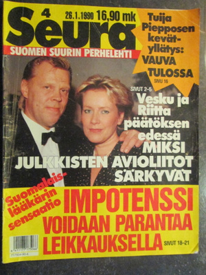 SEURA LEHTI 4 / 1990 36 V. TAKAA SIS.LUETTELO KUVA 2