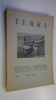 Terra 1934 n:o 1-4 : Suomen maantieteellisen seuran aikak...