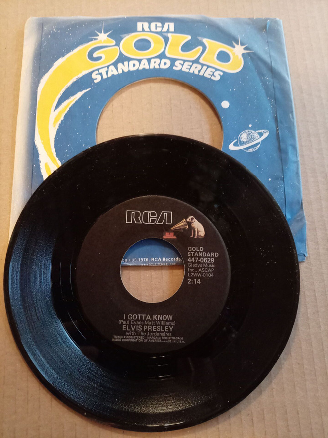 7" Elvis Are you lonesome to night