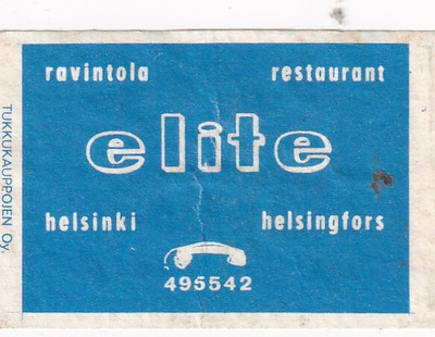 Helsinki, Ravintola  elite ,   s85