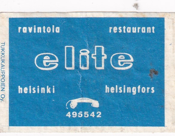 Helsinki, Ravintola  elite ,   s85