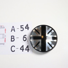 Mini vannekeskiöt – Kromi-musta-harmaa – 54mm (4kpl sarja) - pikkukuva 1