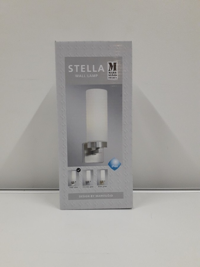 Seinävalaisin Stella 1lmp (bru.stl, opal, MarkSlöjd, uusi)