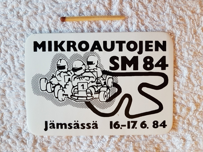 MIKROAUTOJEN SM 1984 JÄMSÄ VANHA TARRA