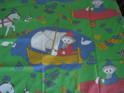 Nukkumatti  - kangas käytetty retro vintage