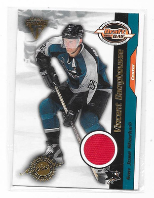 2001 PS Titanium Game Worn #91 Vincent Damphousse Sharks