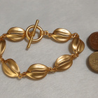 Upea 18k kullattu Kanadalainen rannekoru Gold plated Vintage - pikkukuva 3