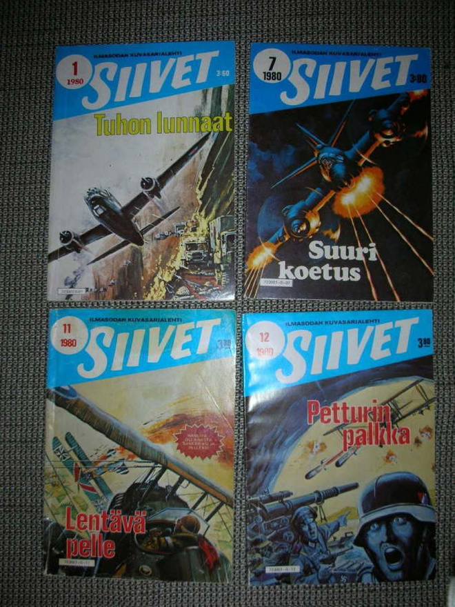Siivet 1980 1,7,11 ja 12