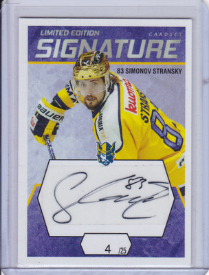 Cardset 2021-22 S2 - Signature L.E. - Simon Stransky