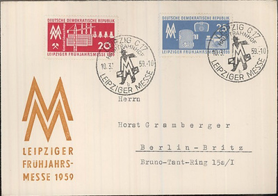 DDR Mi 678-9 kirje
