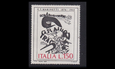 Italia 1536 ** Taidemaalari Umberto Boccioni (1976)