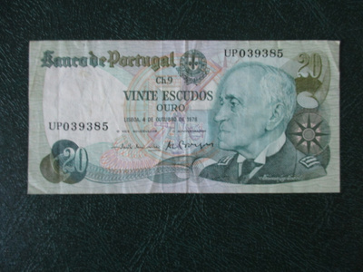 PORTUGAL 20 ESCODOS 1978 (K12-S128)