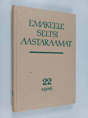 Emakeele seltsi aastaraamat 22