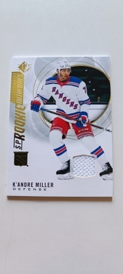 2020-21 SP Hockey K'Andre Miller Rookie Authentics Jersey RC