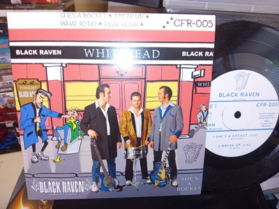 7" EP Black Raven : She's A Rocket + 3 ( SIS POSTIKULU )