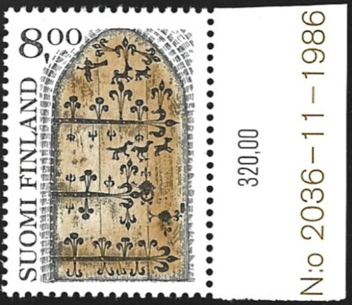 1983 Km Hollolan kirkon ovi 8,00 yX ** LaPe 919 b) TIL N:o
