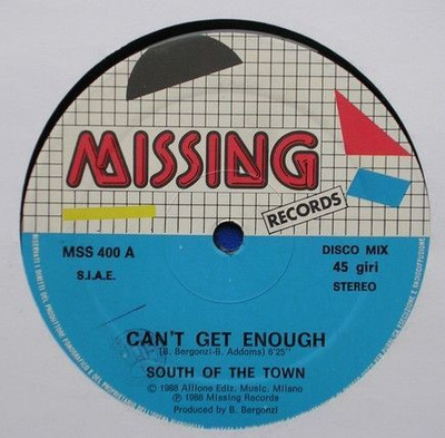 South of the Town: Can't get enough italo-12"