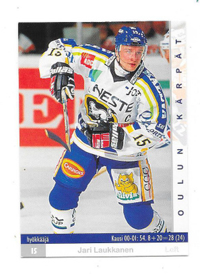 2001-02 CardSet #79 Jari Laukkanen Kärpät