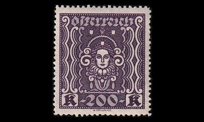 Itävalta 402A ** Käyttösarja naisen pää 200 Kr (L12½)