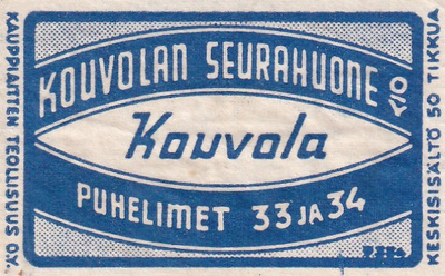 Kouvola, Kouvolan Seurahuone Oy  b535