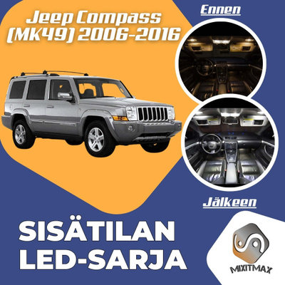 Jeep Commander (XK) Sisätilan LED-sarja 13-osain