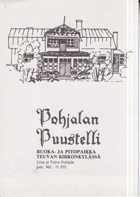 Teuva. Pohjalan Puustelli . piirros . e124