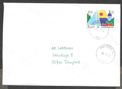 Postilähetys - Pohjola (LAPE 1205) Tampere 10.5.1993